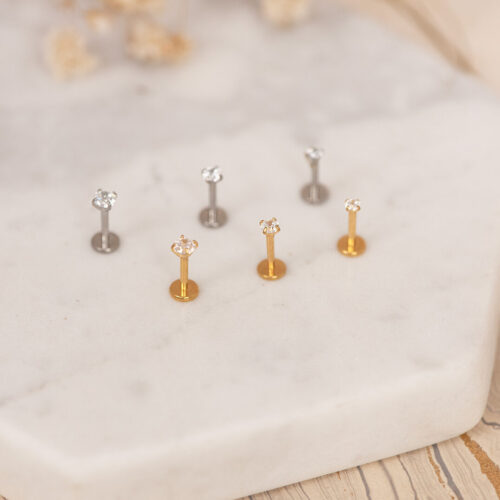 Alternative view of Luxo titanium stud (Gold | 1 pc)