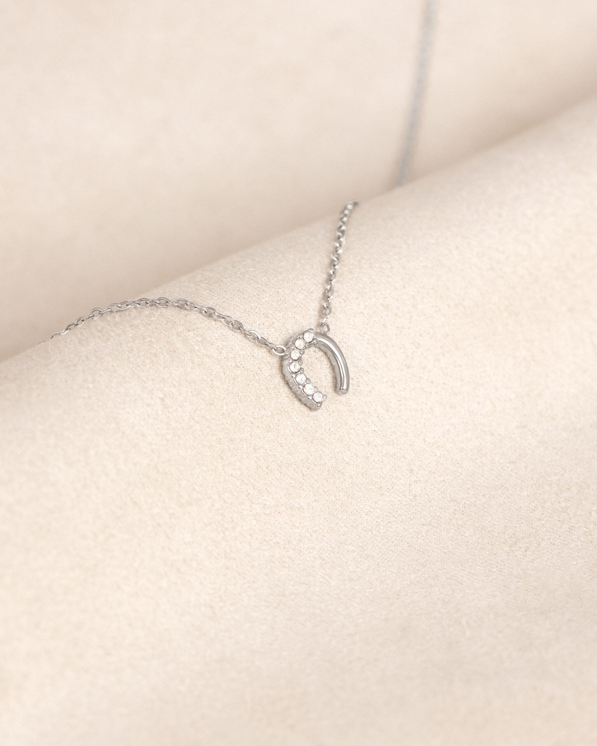 Lauren horseshoe necklace (Silver) - Image 2