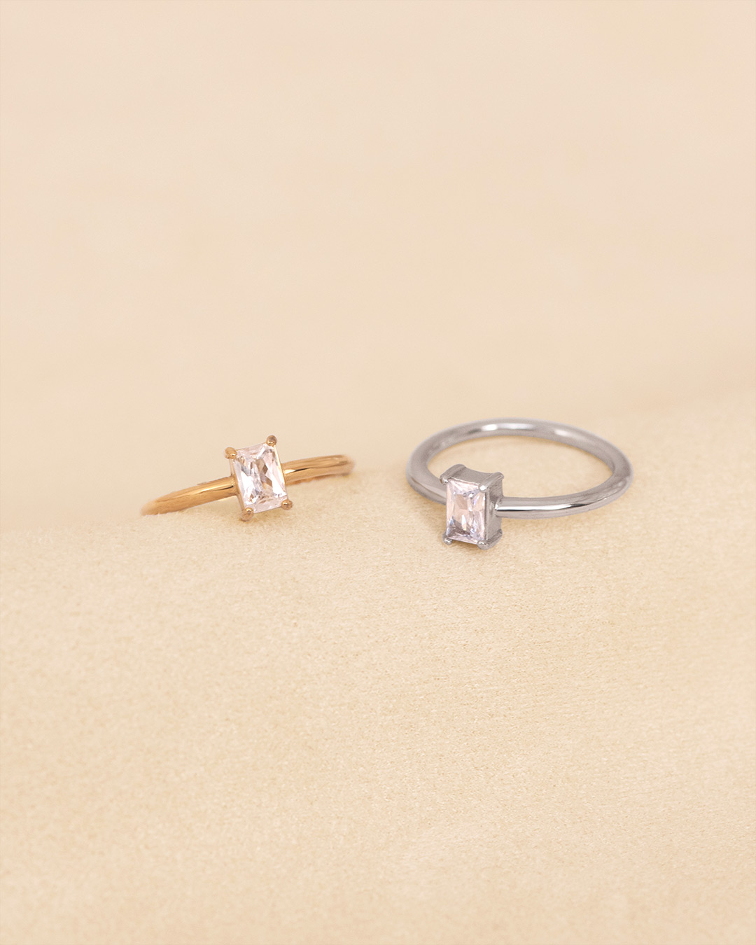 Recta beam ring (gold/silver)