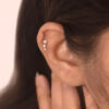 Trio Curve titanium upper ear stud (1 pc)