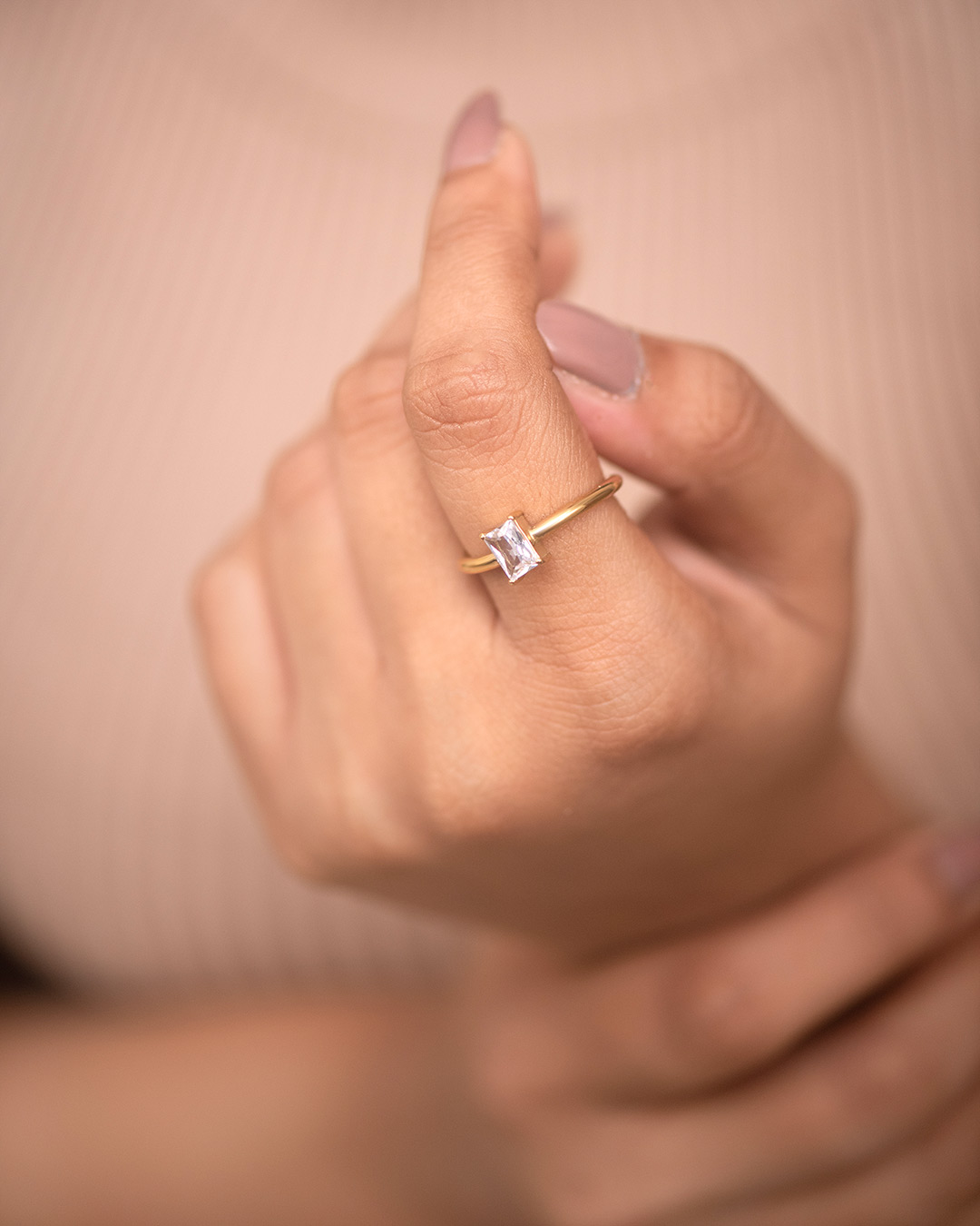 Recta beam ring (gold/silver) - Image 3